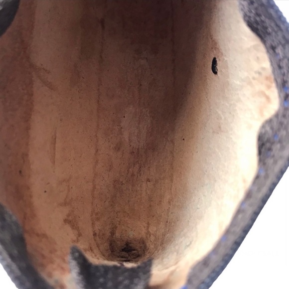 1 LEFT! Genuine Leather Handmade Handcrafted Hummingbird Wristlet Pouch - Picture 4 of 4